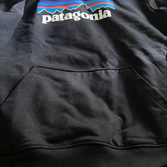 Black Patagonia logo pullover hoodie - Picture 3 of 7